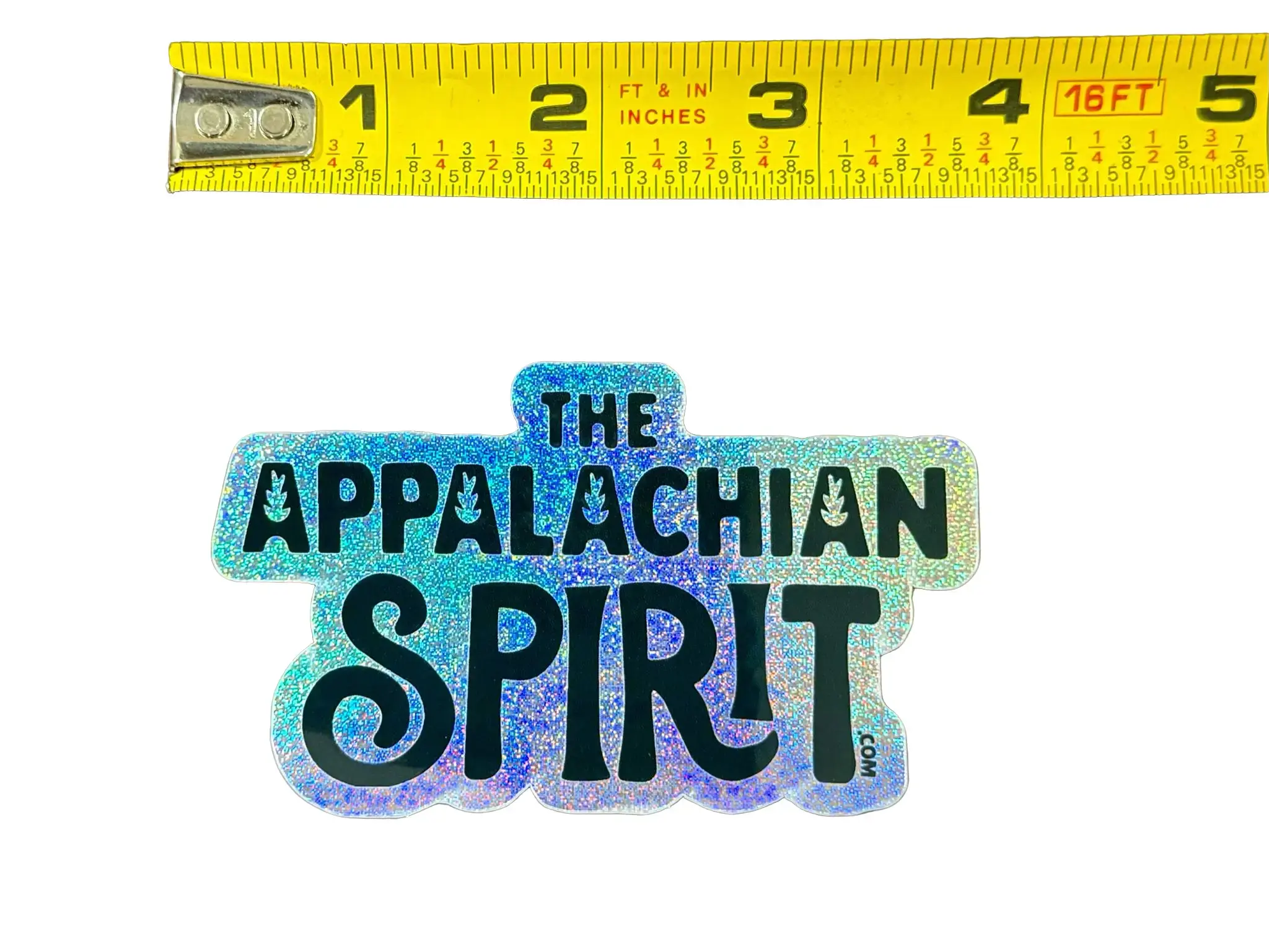 The Appalachian Spirit Glitter Sticker - Modern 3.5" Decal for Laptops & Water Bottles - Sparkly  Sticker for Appalachian Pride