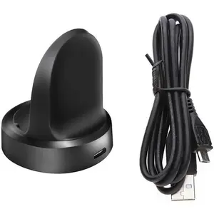 for Gear S3 Charger, Gear S3 Charging Cradle Dock for Samsung Gear S3 Classic/Frontier Smart Watch (Black)