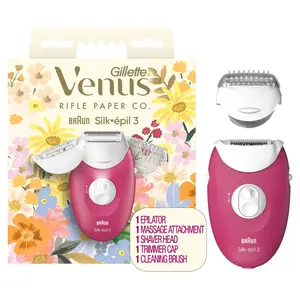 Rifle Paper Co. + Venus Epilator with Shaver & Trimmer Attachments