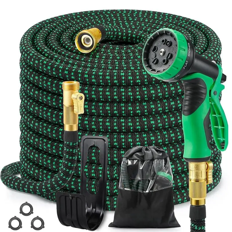 Expandable Garden Hose Set, Durable Flexible Lightweight Expandable Hose, Home Garden Irrigation Water Hose Tools Set