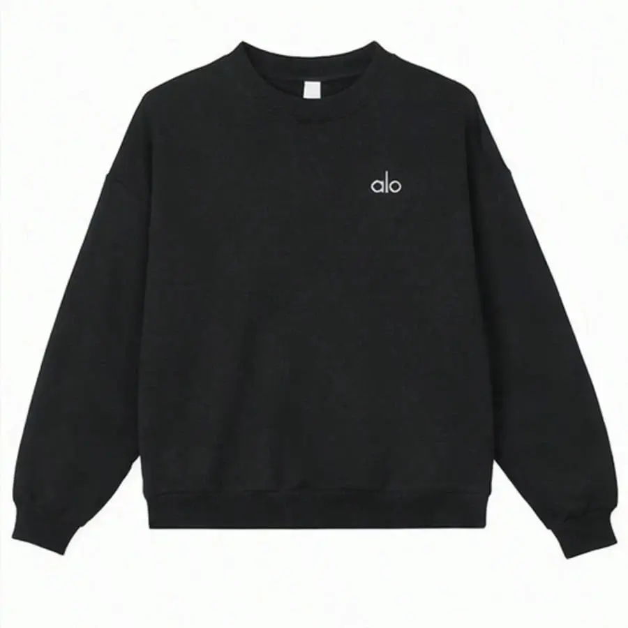 Alo Yoga Alo Accolade Crew Neck Pullover Unisex Style Designed For A Boxy Pink Wild Rose