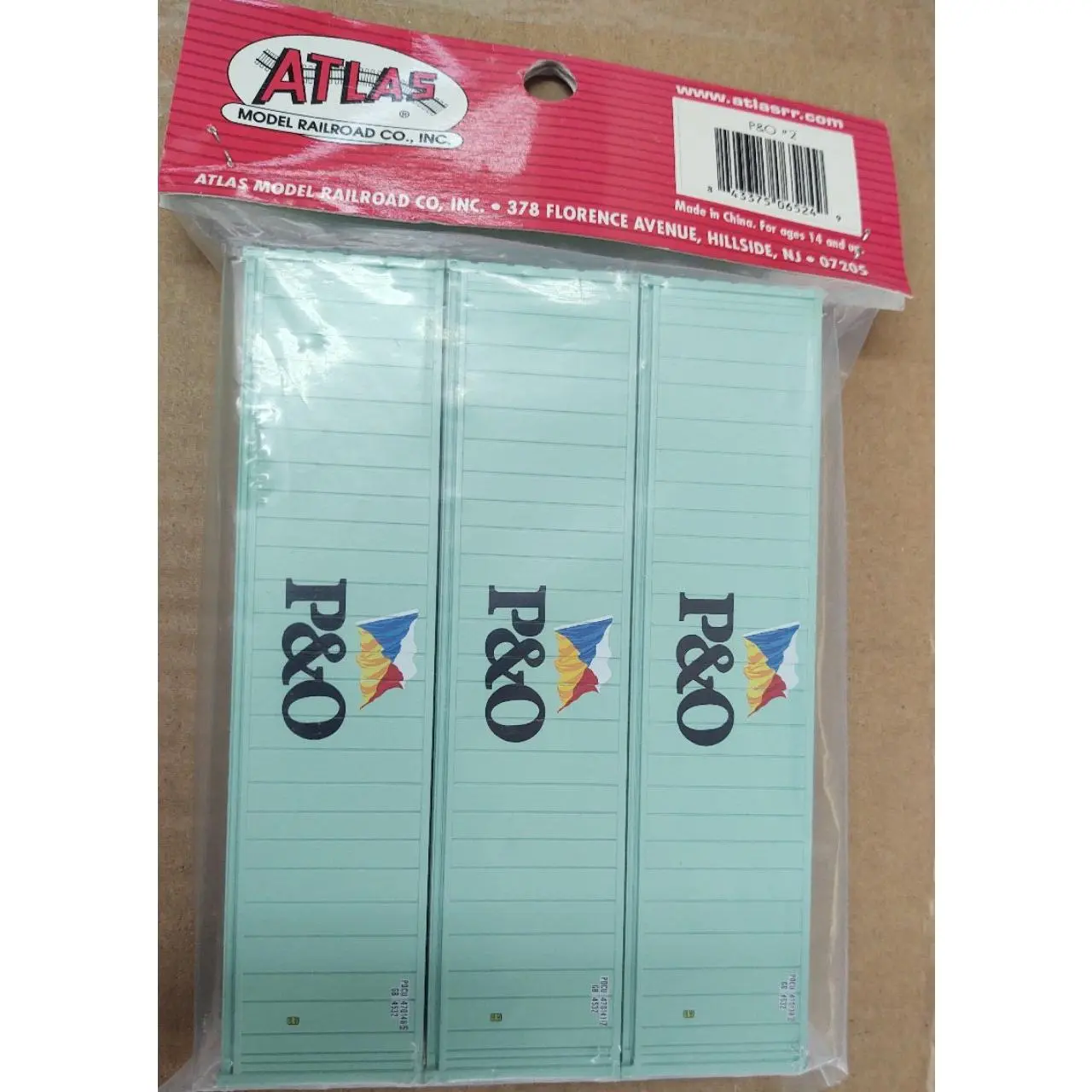 Atlas 20 002 696 HO 40' Refrigerated Containers, PO #2 (3 Pack)