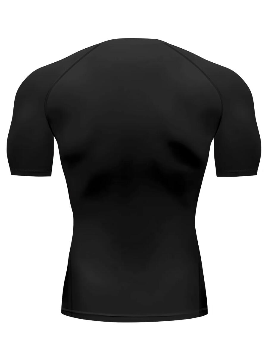 Go Jo Men's Gothic Death Metal Compression Shirt Quick Dry Athletic Workout Rash Guard for Intense Training Sessions