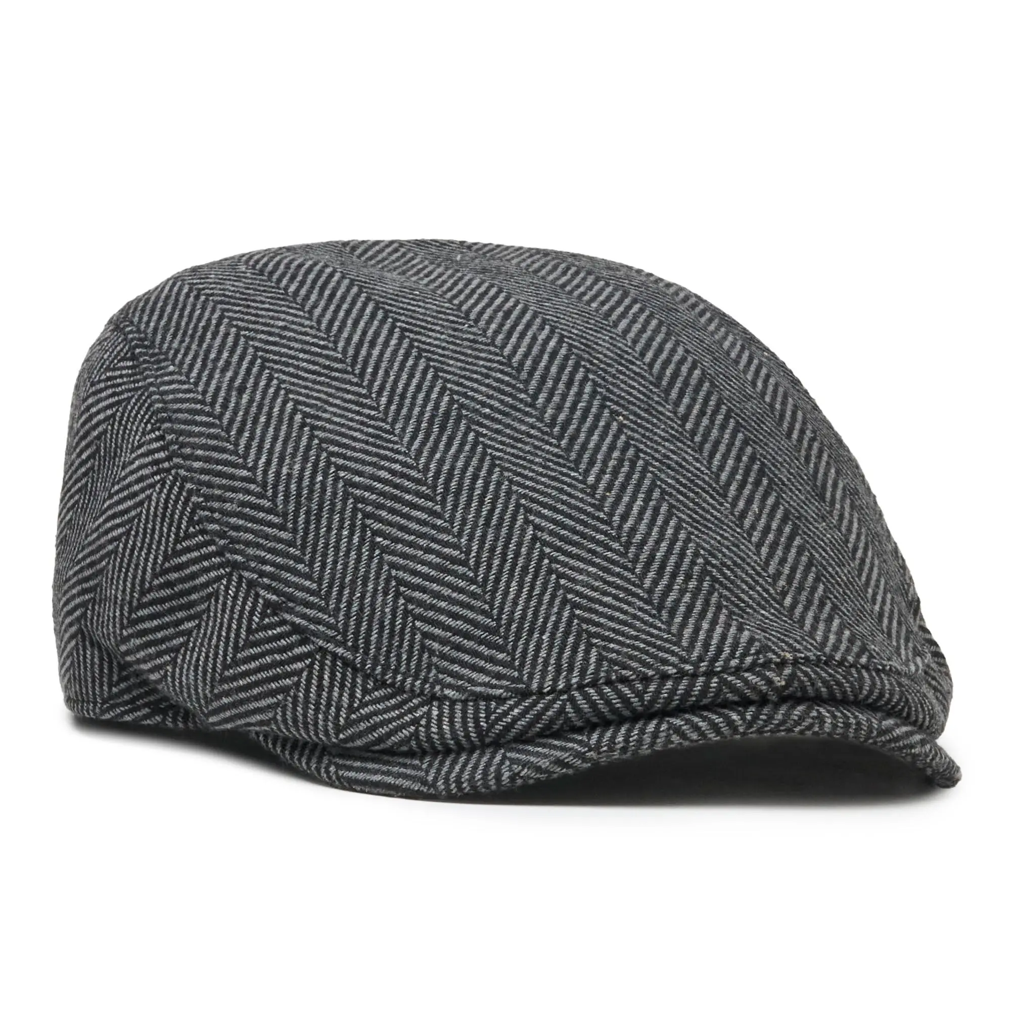 The Original Boston Scally Cap - Grey Herringbone