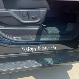 Wifeys Throne Car, Truck Door Decal |  Door Jam Decal  | Wife’s seat decal | Decal For wife  | Cute Car Decal | Sticker For Car | Passenger
