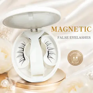 Doe Soft Magnetic Reusable Eyelashes All-in-One Box | Extended-Band Reusable No Glue Waterproof Lashes | Eyeliner-Free Black Makeup Lash Extensions Cosmetic with All-in-One Applicator Kit 1 Set ( 4 PCS ) #SummerVibes #Magnetic #Fluffy #Lashes