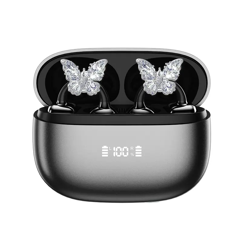 Clipbuds 7 Clip-on Design Wireless Headphones, Powerful Sound Effects for Music, Dustproof & Waterproof Sports Earbuds for Running, Workout, Audio