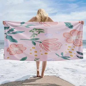 Super soft and quick drying beach towel, enlarged and thickened, super absorbent polyester fiber, essential for outdoor beach vacation, portable and quick drying bath towel, colorful, solid color, lightweight picnic pad, beach sunscreen towel