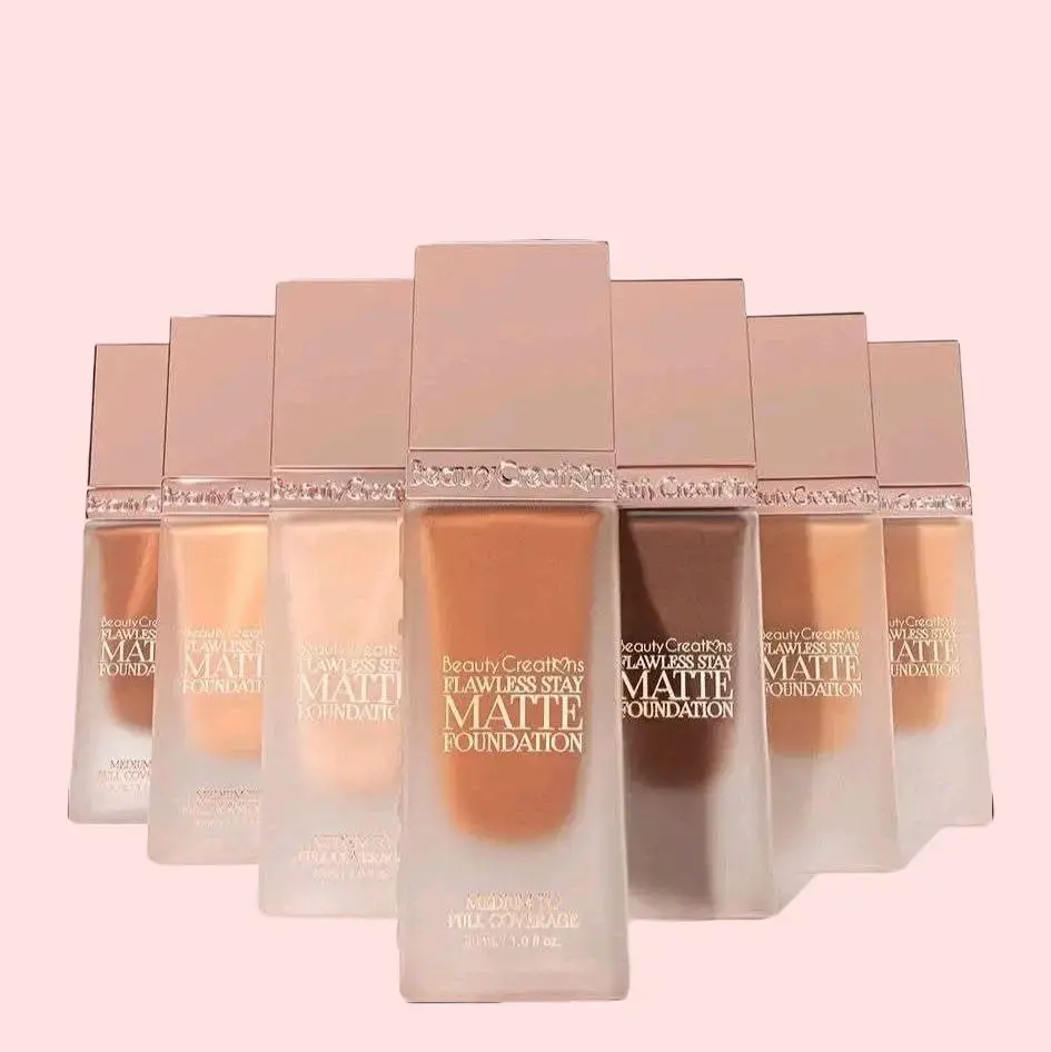 Flawless Stay Matte Foundation - Oil Free and infused with Niacinamide., Smooth Makeup Lightweight Coverage Medium to Full Coverage  Cosmetic Effortless Complexion Sculpting Olive