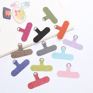 60pcs Universal Mobile Phone Lanyard Patch Set with Nylon Metal Buckles-Compatible with Blank Beadable Straps for DIY Creative Accessories, Anti-Lost Pads for All Full-Coverage Phone Cases, Personalized Craft Decorations (10+Colors)