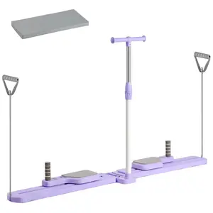 Foldable multifunctional exercise board, with detachable handrails, non-slip surface, suitable for pelvic floor, leg, and hip exercises, ideal for home pilates workouts, and a perfect gift for fitness enthusiasts