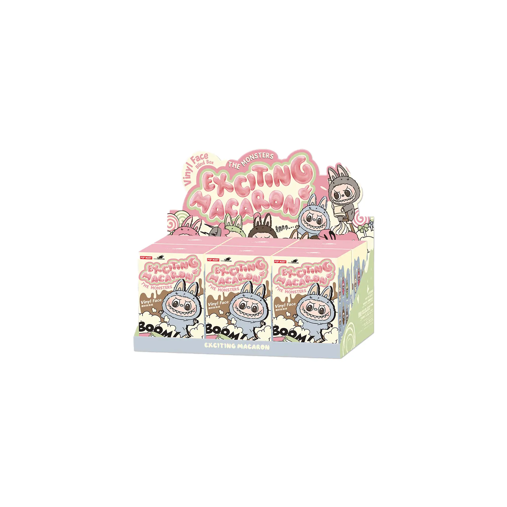 Labubu The Monsters Exciting Macarons "Vinyl Face Sealed Case (6 Blind Boxes)" LAB02