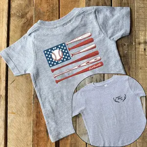 Baseball American Flag Graphic Youth & Adult T-Shirt, USA Baseball Bats Shirt, Patriotic Baseball Tee, Game Day Outfit Shirt, Gift for Baseball Players and Sports Fans, Fourth of July Outfit, Trending Tees, Kids Clothing, Family Shirt, Birthday Gift