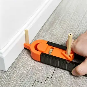 Precision Contour Gauge with Lock Feature - Professional Wood Scribing Tool for Flooring & Cabinetry, Adjustable Profile Gauge for Tile, Pipe, DIY Projects Handle Portable excellent Woodworking