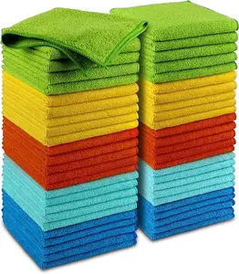 Microfiber Cleaning Cloth, 50PK, Microfiber Towels for Cars, Premium Wash Cloths, Dusting Cloth Cleaning Rags, Absorbent Towels for SUVs, House, Kitchen, Window, Cleaning Supplies12×12