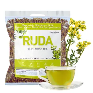 VIRAL Wildcrafted Whole RUDA (Rue) Tea  5oz (141g) 20% More Product | Pure & Natural Rue Loose Leaf Tea | Handpicked, Non-GMO,... Herbal Beverage