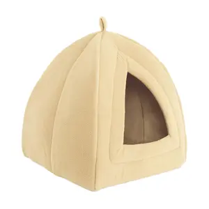 Pet Adobe Igloo Style Pet Tent for Cats - Tan
