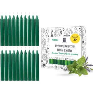 4" Scented Ritual Candles Chime Taper Premium Candles 20 pcs for Rituals, Ceremonies, Meditation, Altar and Spells