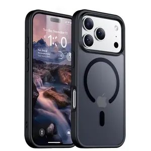 Matte Case For Magsafe iPhone 17 Pro Max Air 16 Plus 15 14 13 12 11 17Pro iPhone17 16Pro 15Pro Mag Safe Phone Cover Accessories