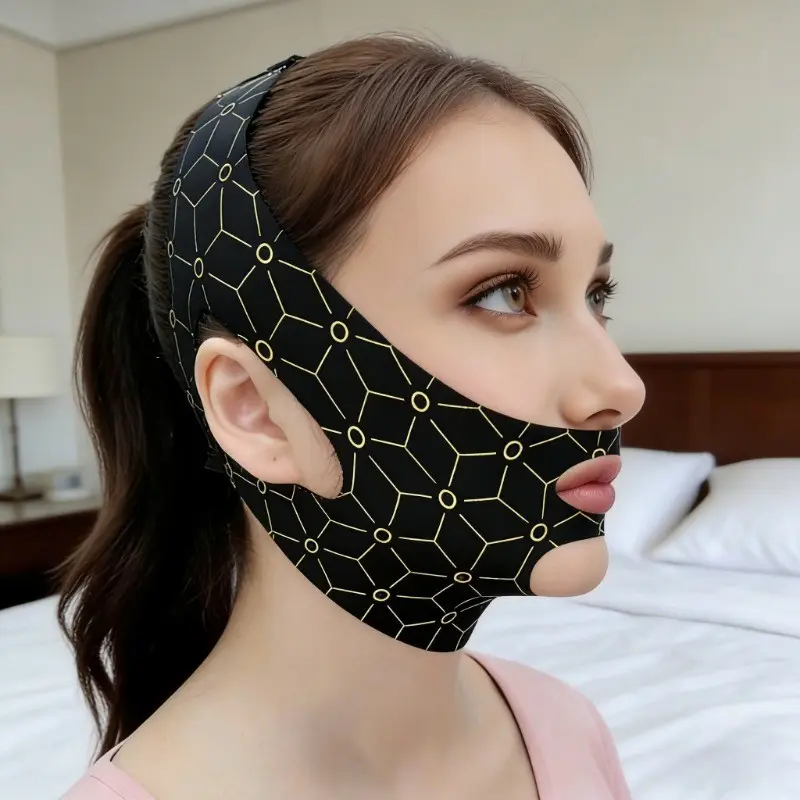 New Practical Slimming Face Band, V-Shape Thickening Lifting Tightening Face Jawline Shaper Mask, Double Chin Improvement Sleep Mask, Chin Reducer, Facial Sculpting Tool, Holiday Gift for Family Friends Love