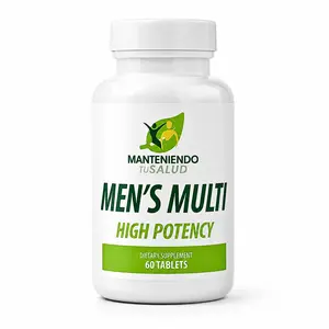 Manteniendo Tu Salud Men's Multi High Potency Vitamins, GMO-Free Nutrition Supplement - 60 Tablets for Energy Boost, Daily Health & Fitness Support