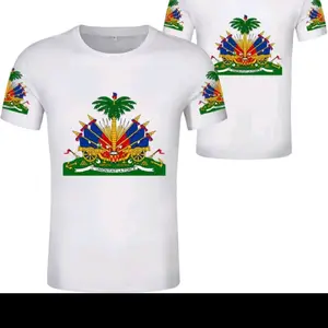 Jaitia T-Shirt - White with Flags Design, Short Sleeve, Top for Women - Womenswear