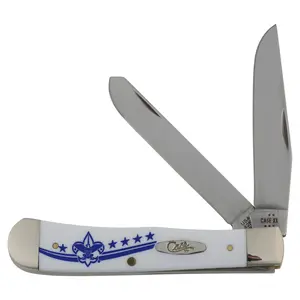 Scouting America Case Trapper Pocket Knife, 3.25''Blade-White Handle - New in box - Flash sale 2026!!