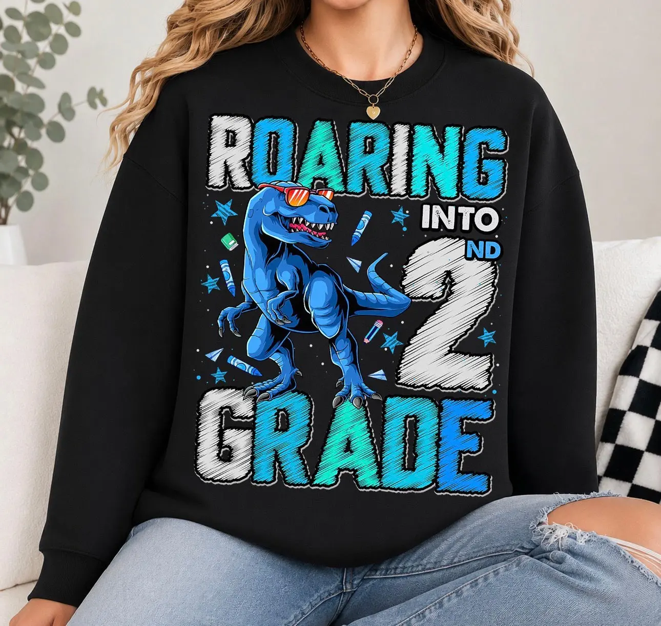 ROARING INTO SECOND GRADE DTF TRANSFER
