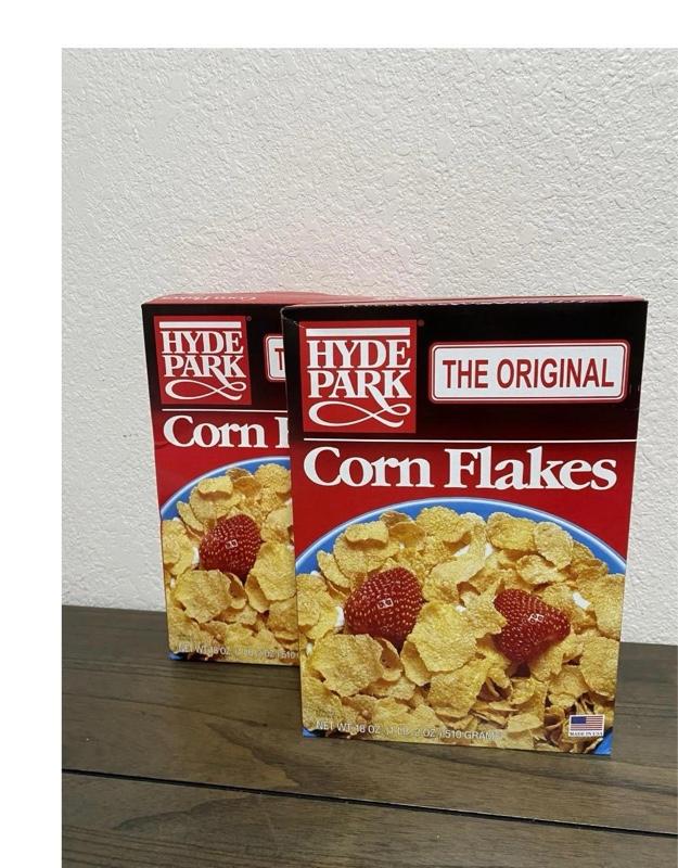 Hyde Park The Original Corn Flakes Cereal Pack of 2 - Classic Breakfast Choice