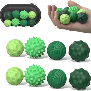 Magnetic Stress Ball Set, 8pcs Silicone Squeeze Balls for Anxiety Relief, Stress Relief Fidget Desk Toy for Adults, Hand Nervousness Reducer