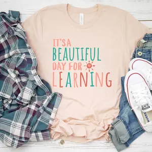It's A Beautiful Day For Learning Shirt, Teacher T-shirt, Teacher Tee, Gift for Teacher, Learning Shirt, Teacher Shirts, Gift For Her him