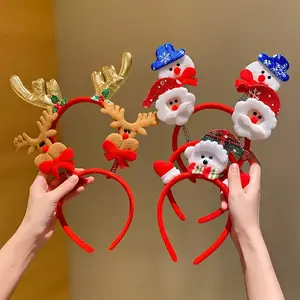 5-piece set of Christmas headbands, suitable as Christmas gifts for friends, Christmas parties, holiday headwear, themed headbands, holiday headwear, party gifts