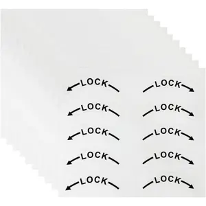 Directional Self-Adhesive Stickers 100Pcs Transparent Strong Adhesive Labels for Doors Glass Switches and Valves