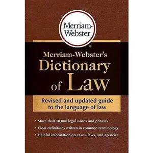USED-Merriam-Webster's Dictionary of Law by Merriam-Webster (Paperback)