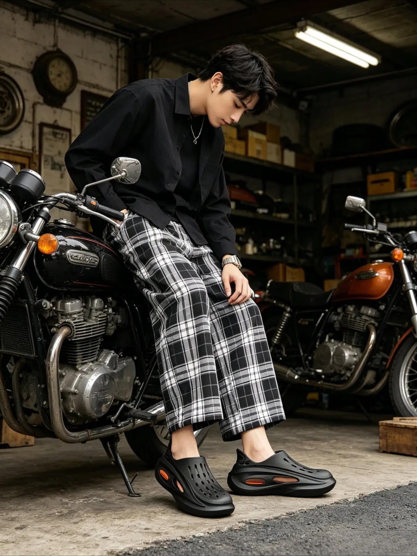 2026 Outdoor Camping Crocs, Men's Non-Slip and Wear-Resistant Slippers, Slip-On Toe-Protecting Crocs, Effortlessly Capture the Street Atmosphere.