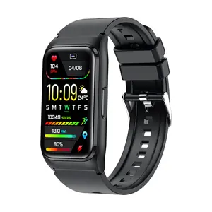 TK75 Smart Wristwatch 1.47-inch Touch Screen Silicone Band Bluetooth LE 5.1 Blood Pressure Glucose Heart Rate Monitor Remote Care Sports Fitness Tracker for Android 4.4+ Mobile Smartphones - Chip, Charging