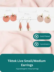TikTok LIVE Small/Medium Hoop Earrings