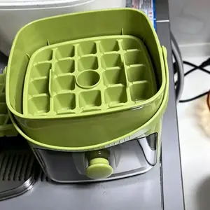 Press-type Ice Bucket Set, 1 Set 48-grid Ice Cube Tray with Lid & Storage Box & Ice Tongs, Ice Molds, Bar Utensils for Whiskey, Cocktail, Coffee & DIY