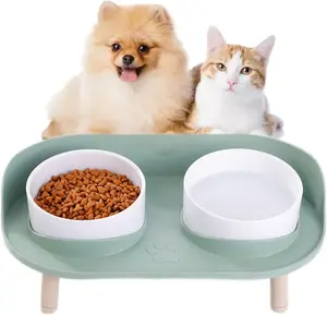 Pet Feeding Station – Double Bowls with Non-Slip, Spill-Proof Design