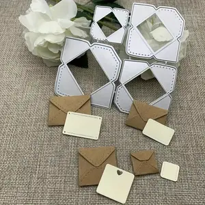Envelope Metal Die Cutter for Card Making, Precision Cutting Mold, Durable Metal Template for Albums and DIY Crafts, Paper Craft Projects