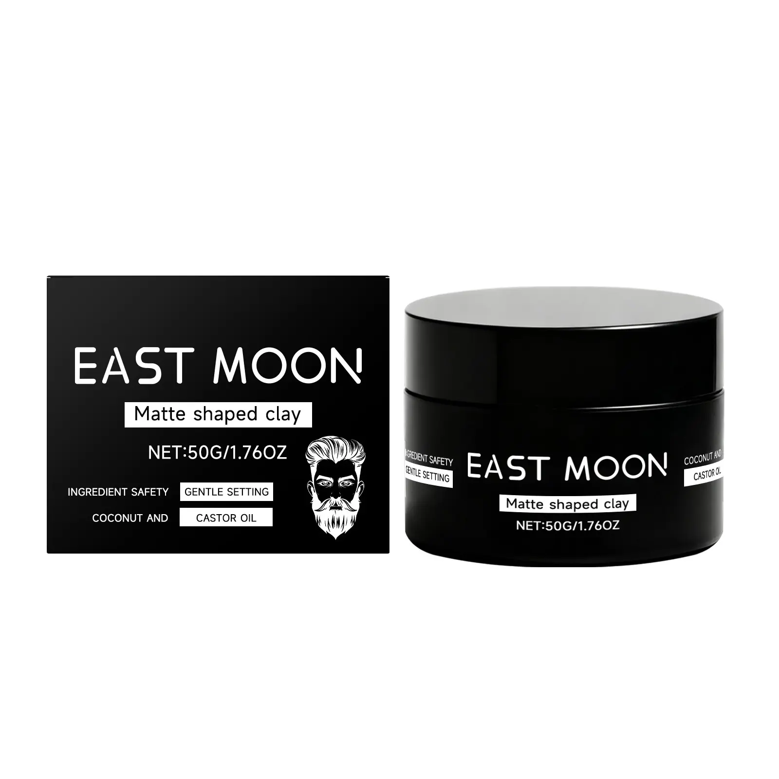East Moon Men's Matte Hair Gel, Refreshing Long Lasting Hold, Easy to Style, Non-Greasy, Smooth Finish, Perfect for Daily Use, Men's Hair Styling Product, Hair Products, Haircare Matte Finish