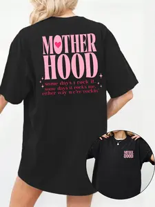 Washed Cotton Mom Life T-Shirt – Everyday, Relaxed Fit, Oversized, Perfect Gift for Mother's Day, Love