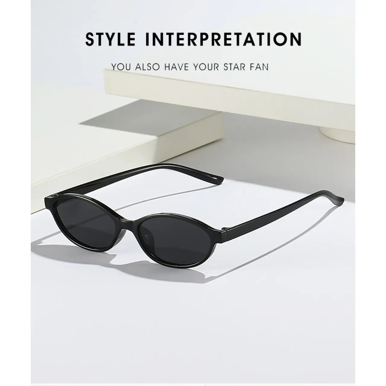 Retro Oval Polarized Sunglasses Small Narrow 90s Y2K Shades UV Protection Vintage Blue Oval Micro Sunglasses, Y2K Cyber Sunglasses  main image 2