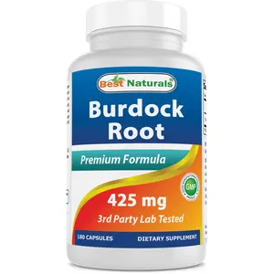 Best Naturals Burdock Root Wellness Supplement, 425 mg, 180 Capsules