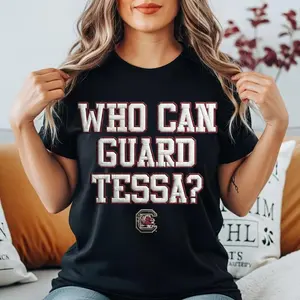 Who Can Guard Tessa Johnson Basketball T-Shirt American Basketball