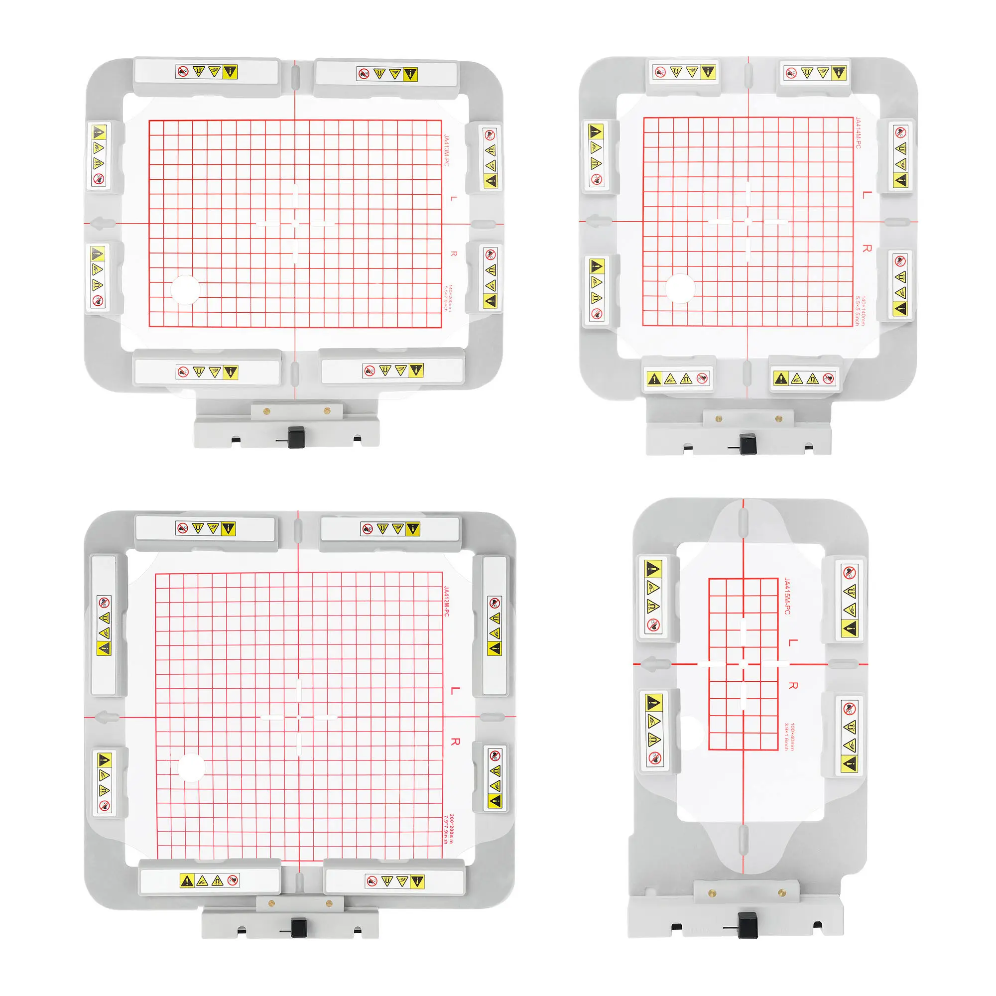 Sew Tech JA41-2345MK Magnetic Embroidery Hoop kit with Long-bar Magnets Compatible with Janome Memory Craft 400E, 450E,500E, 550E & Elna Expressive 830, 830L Embroidery Machines