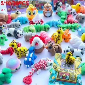 SleekHush 3D Printed Animal Surprise Blind Bag, Surprise Figure, Random Cute Collectible Toys, 5/10/30 Pieces, Toy House Decor, Fairy Garden Decoration, Birthday Gift