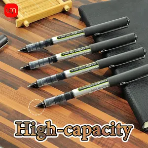 Black Matte Gel Pen, 3/6/12pcs Business Office Signature Pen, Student Exam Brush Pen, Smooth Writing Pen for Home School Office, College Student Pen, Work Pens