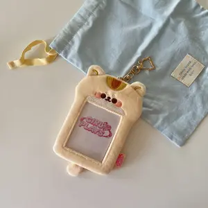 Hamster Furry Animal Photocard Keychain Cute Holder for K-Pop Photocards