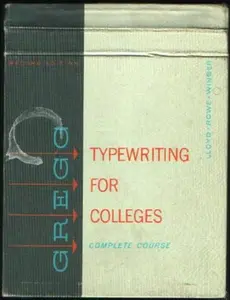 USED Book - Gregg Typewriting for Colleges Complete Course by Lloyd                        Ac (Unknown) - english